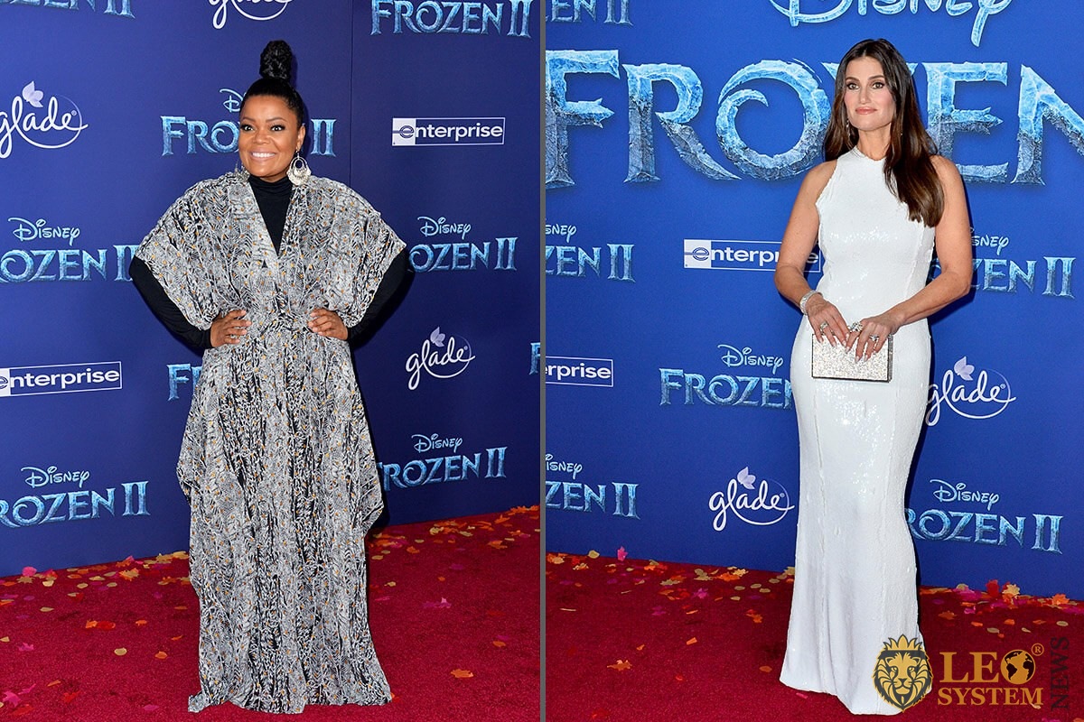 Yvette Nicole Brown and Idina Menzel - world premiere for Disney's "Frozen 2", 2019, USA