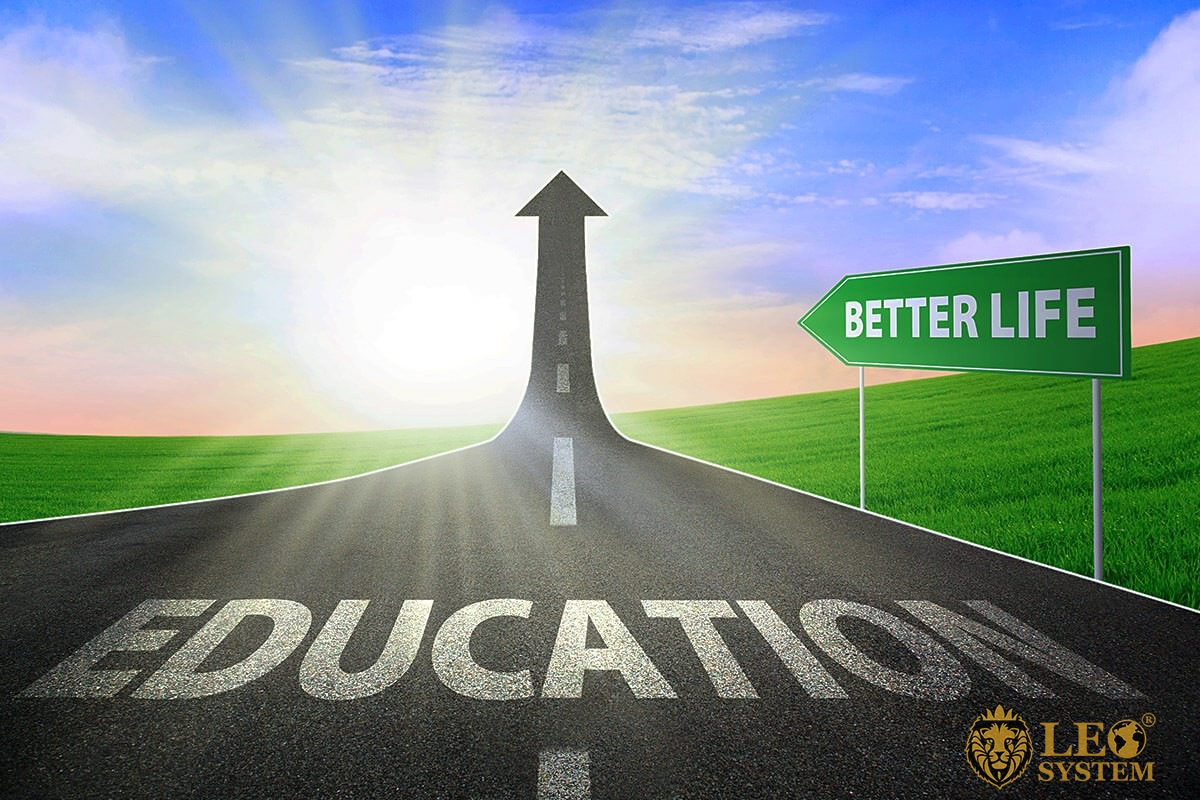 Image of the road to education