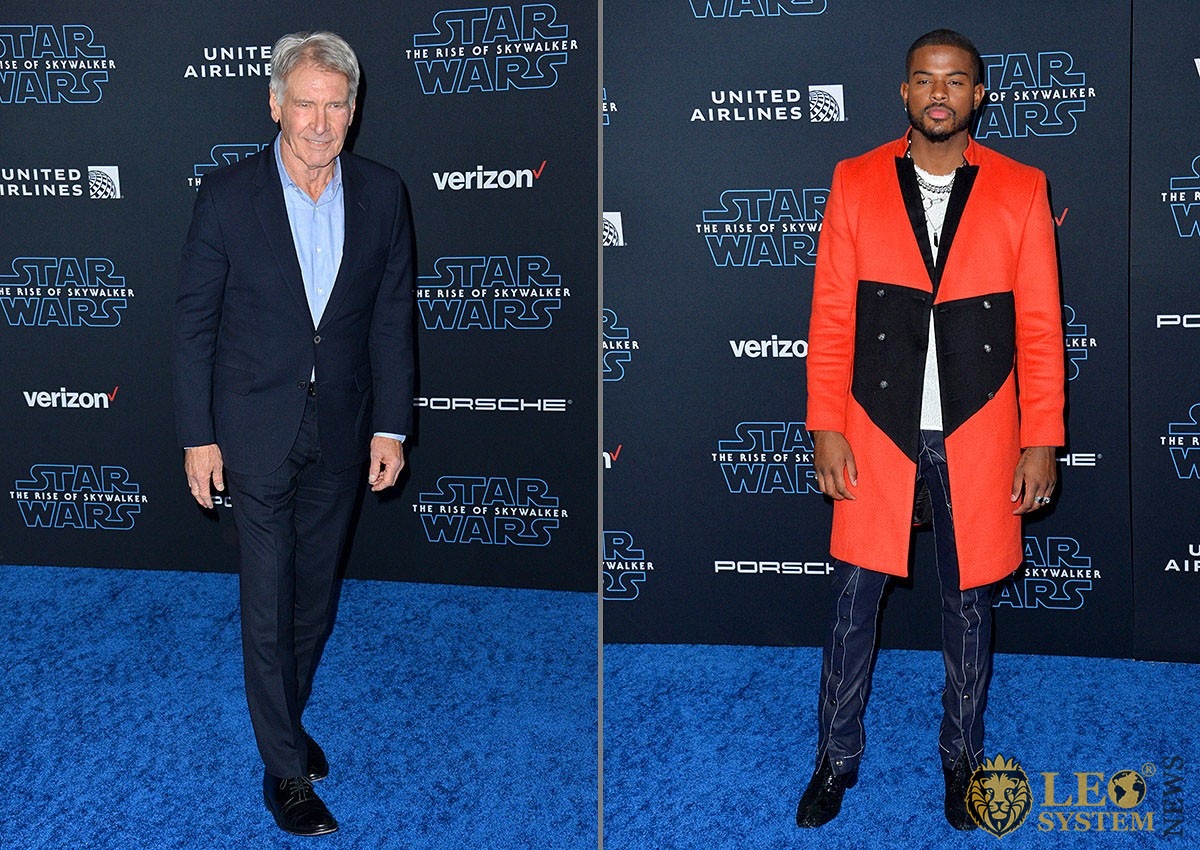 Harrison Ford and Trevor Jackson - world premiere of "Star Wars: The Rise of Skywalker", Los Angeles, USA