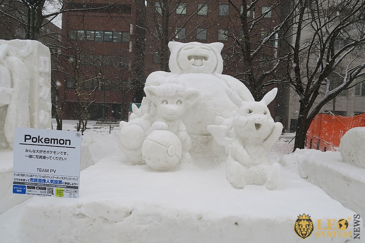 Image of Sapporo Snow Sculpture at the Snow Festival, Hokkaido Province