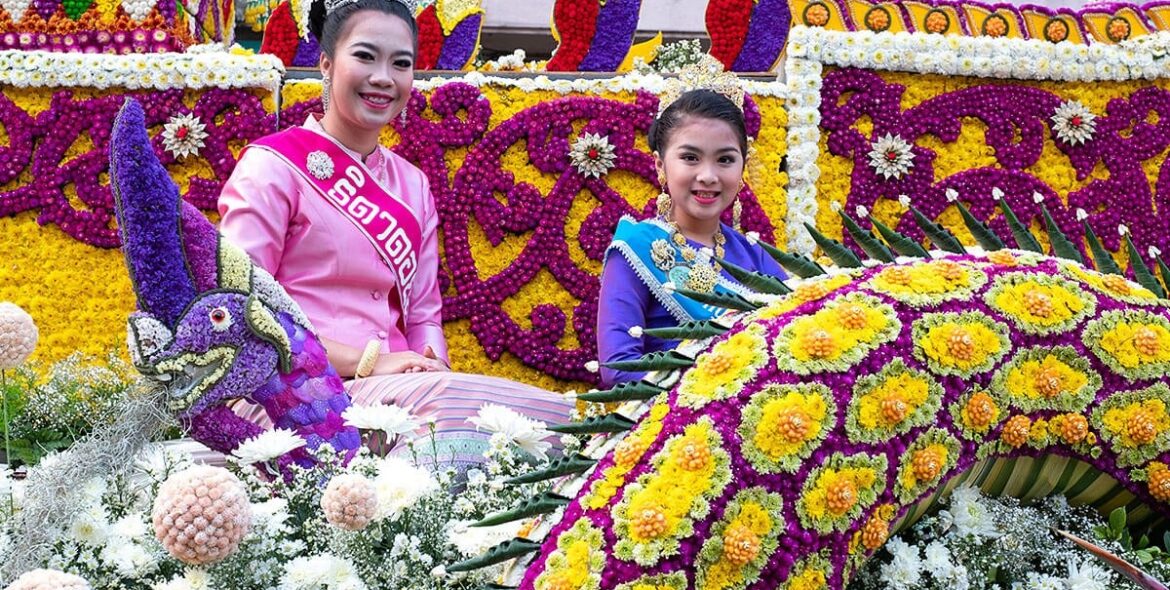 Annual Flower Festival Parade 2020, Chiang Mai, Thailand