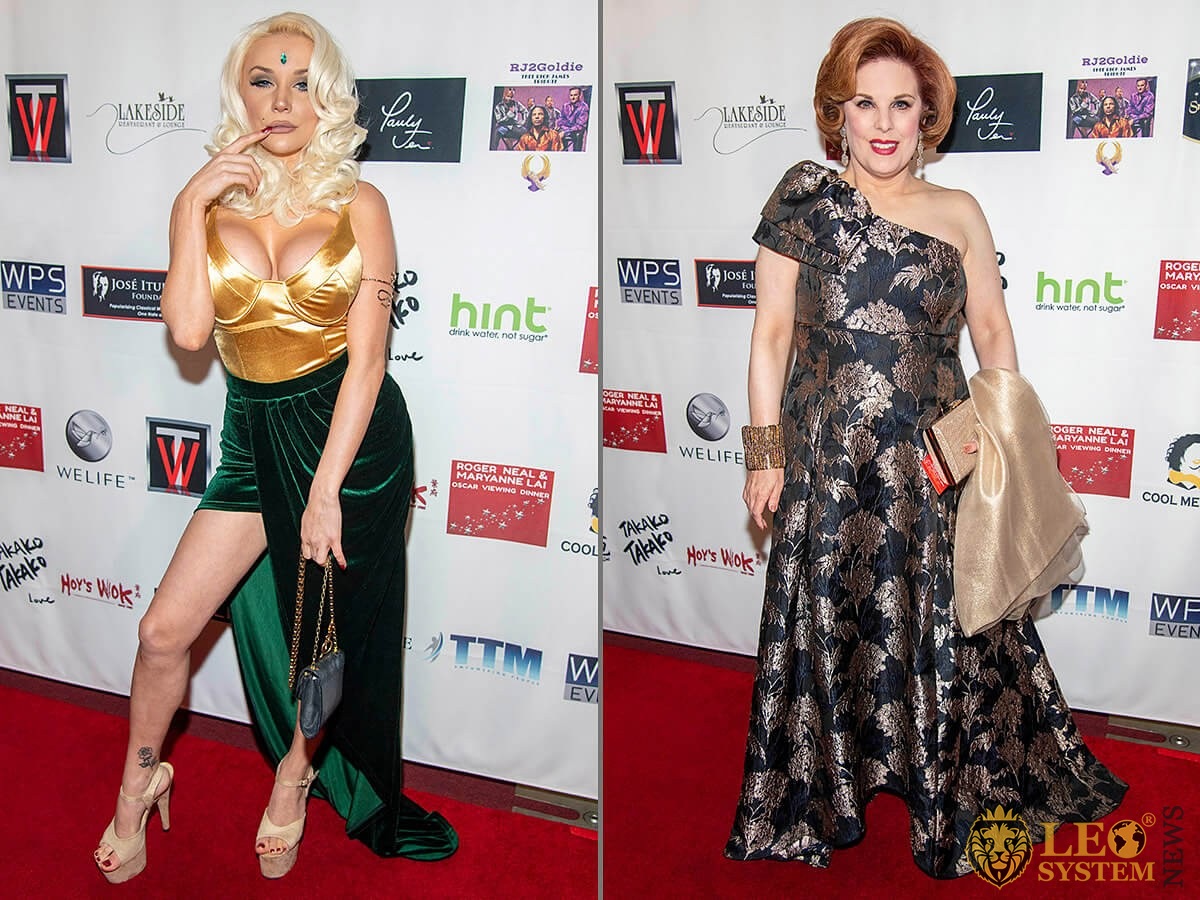 Courtney Stodden and Kat Kramer at the 5th Annual Roger Neal & Maryanne Lai Oscar Viewing Dinner, Los Angeles