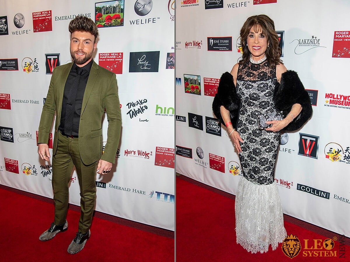 Amos Sussigan and Kate Linder at the 5th Annual Roger Neal & Maryanne Lai Oscar Viewing Dinner, Hollywood Museum