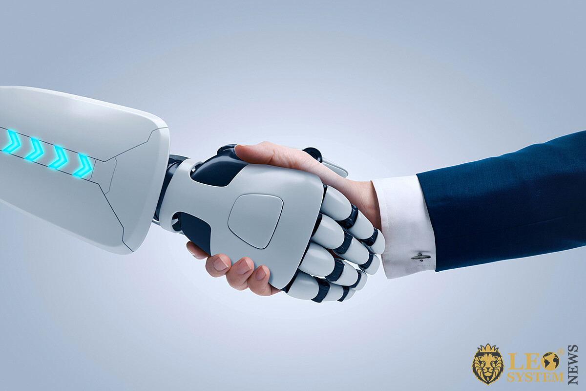 Strong handshake between robot and human